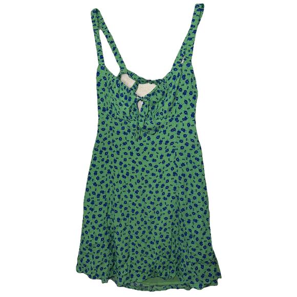 ASTR Girls Green/ Dainty Floral Mini Dress Size L NWOT - Picture 1 of 5